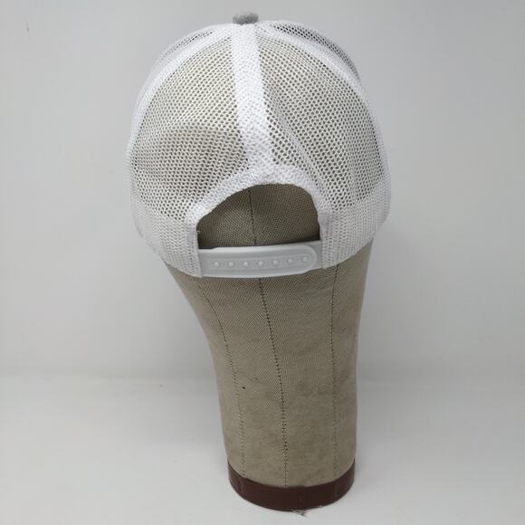 RARE SAMPLE Killik Snapback Mesh Back Hat Embroidered Logo Spell Out Gray White - Picture 7 of 10